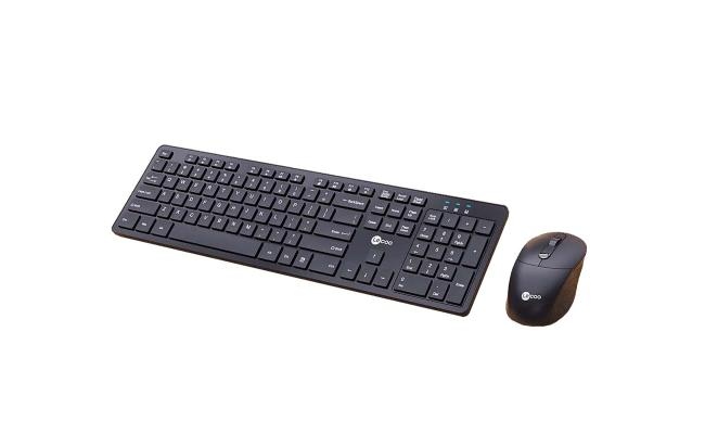 LENOVO LECOO KEYBOARD MOUSE COMBO SET WIRELESS KW200 BLACK