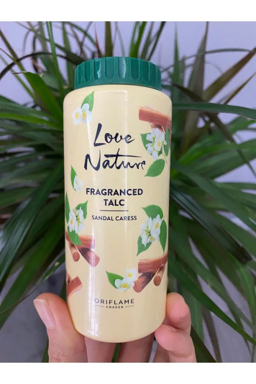 LOVE NATURE Protecting Hand & Nail Cream - LOVE NATURE Fragranced Talc Sandal Caress 100G- LOVE NATURE Caring Soap Bar with Organic Oat & Apricot.    41335 - 45107 - 41260