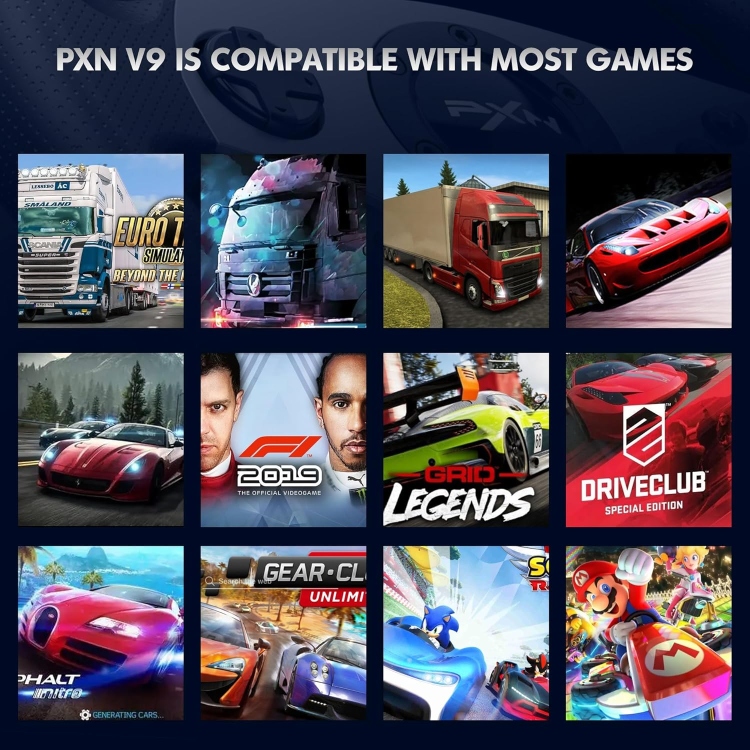 PXN V9 PRO RACING WHEEL PRO/PC/PS3/PS4/X-ONE/SWITCH