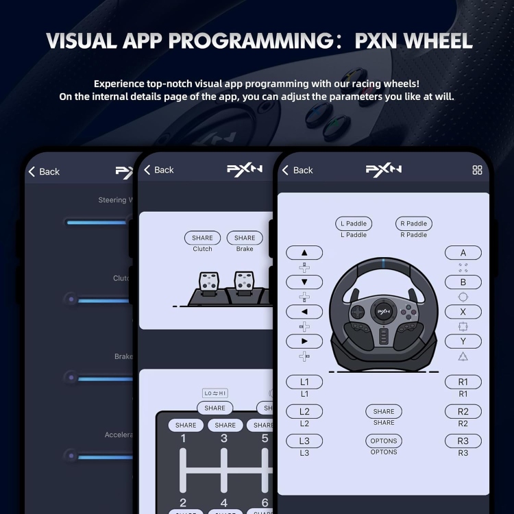 PXN V9 PRO RACING WHEEL PRO/PC/PS3/PS4/X-ONE/SWITCH