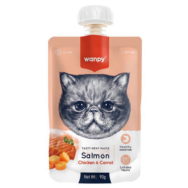 Wanpy cat creamy salmon & chicken &carrot piwp-037