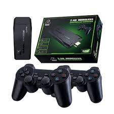 CLASSIC M8 GAME STICK WITH TWO 2.4G WIRELESS GAMEPADS, BLACK