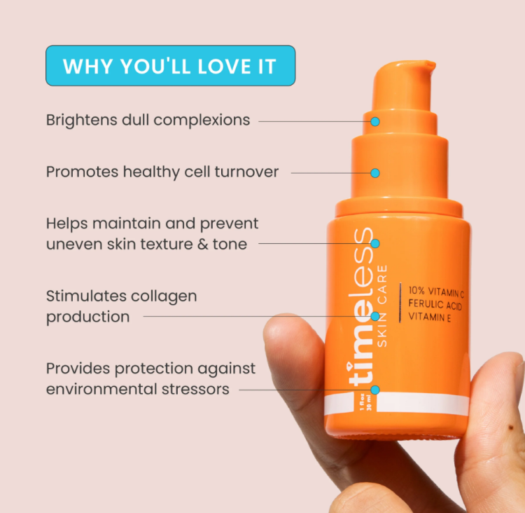 Timeless Skin Care, 10% Vitamin C + E Ferulic Acid Serum
