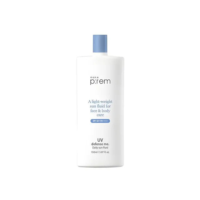 make p:rem, UV Defense Me Daily Sun Fluid - ميك بريم, لوشن مرطب و واقي شمس 