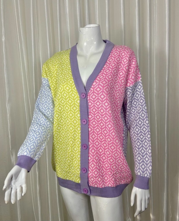 Colorful Trendy Cardigan