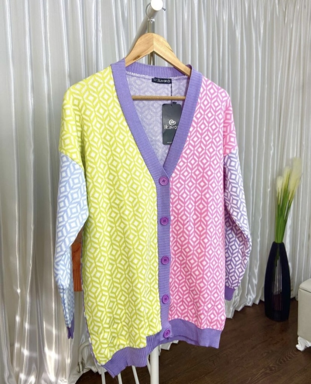 Colorful Trendy Cardigan