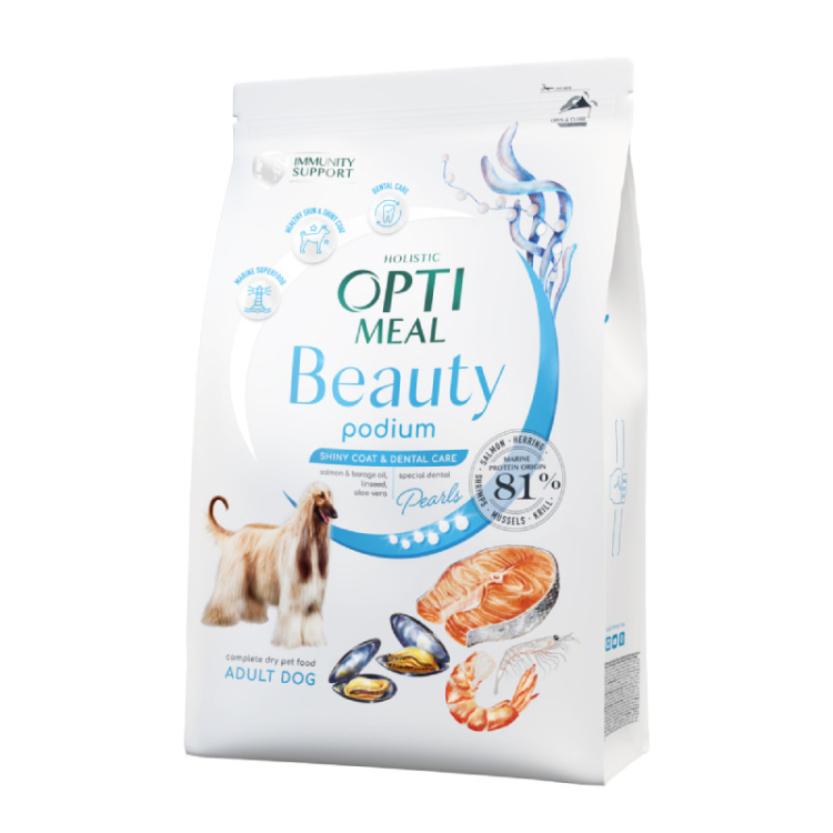 Optimeal Dog Beauty Podium Shiny Coat & Dental Care 