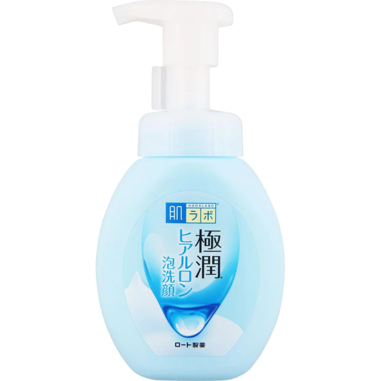 Rohto Mentholatum, Hada Labo Gokujyun Hyaluronic Acid Foaming Face Wash - روتهو مينثولاتوم، غسول وجه رغوي بحمض الهايلورونيك 