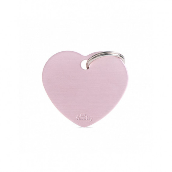 BASIC BIG ALUMINUM PINK HEART