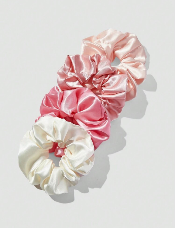 Satin scrunchies 4 pcs