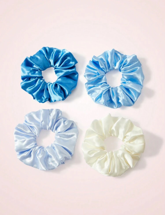 Satin scrunchies 4 pcs