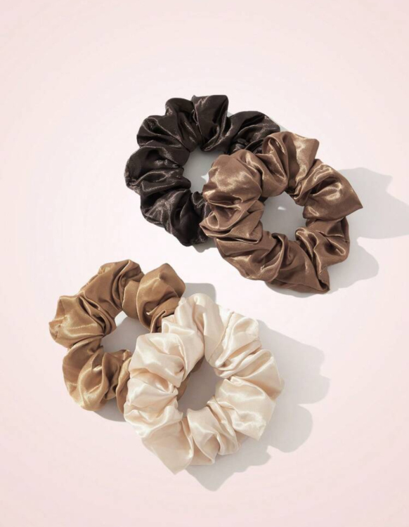 Satin scrunchies 4 pcs