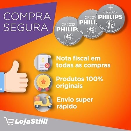 PHILIPS  BATTERY  V5 CR2032