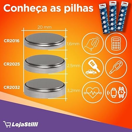 PHILIPS  BATTERY  V5 CR2032