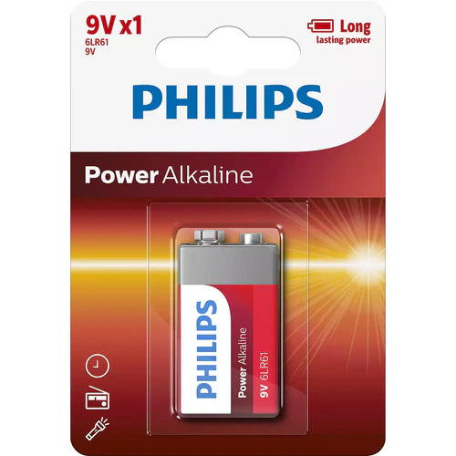 PHILIPS BATTERIES 9V *1 PACK