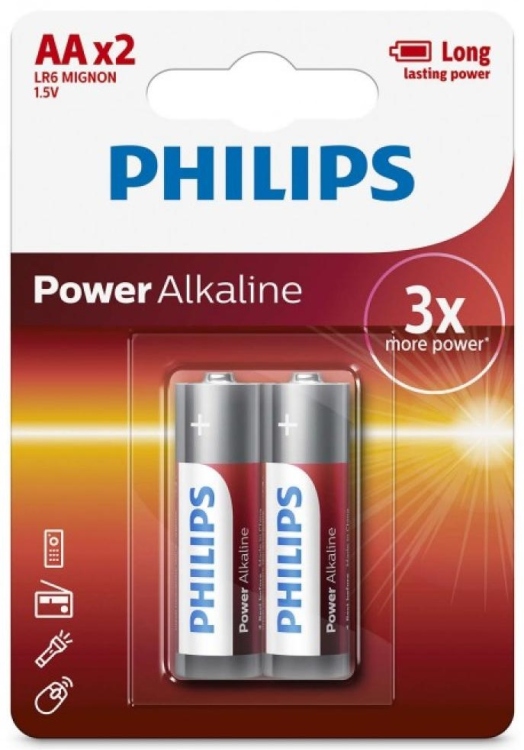 PHILIPS BATTERY AA" X2