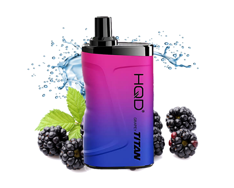 HQD TITAN Blackberry Ice - 7000 Puff - Rechargeable, Disposable Vape