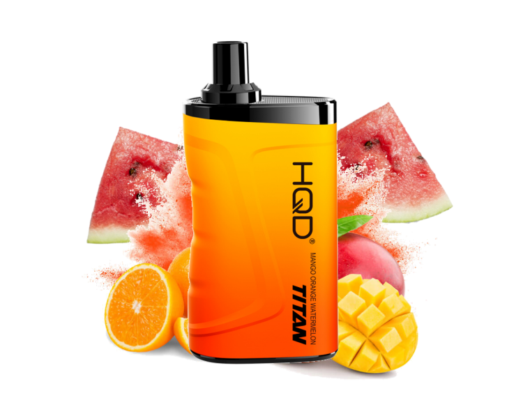 HQD TITAN Mango Orange Watermelon- 7000 Puff - Rechargeable, Disposable Vape