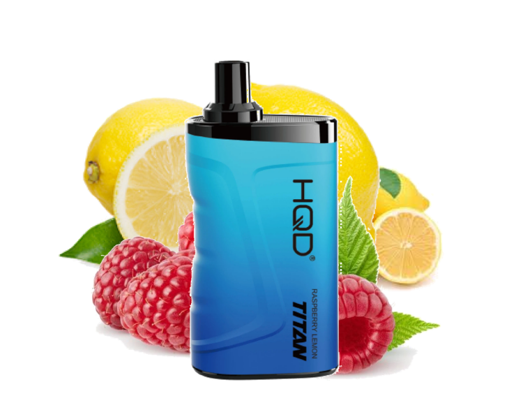 HQD TITAN Raspberry Lemon - 7000 Puff - Rechargeable, Disposable Vape 