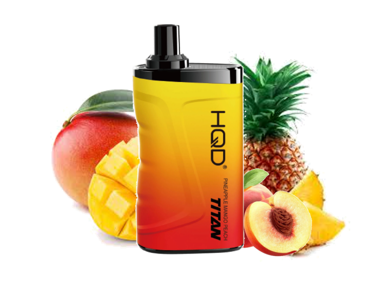 HQD TITAN Pineapple Mango Peach - 7000 Puff - Rechargeable, Disposable Vape 