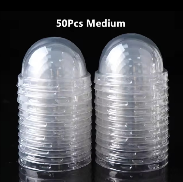 كاسات كب كيك ابيض  50 قطعه