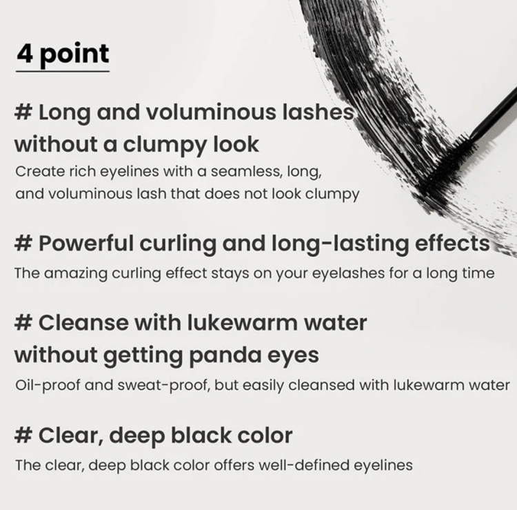 heimish, Dailism Smudge Stop Mascara - Black Curling