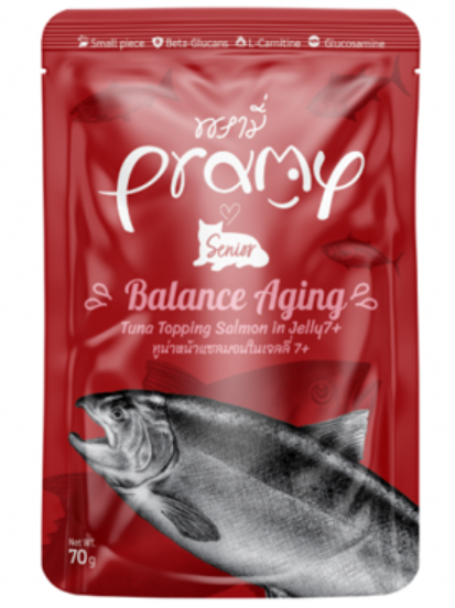 PRAMY balance ageing tuna topping salmon in jelly +7