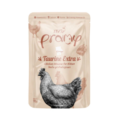 PRAMY taurine extra chicken mousse for kitten