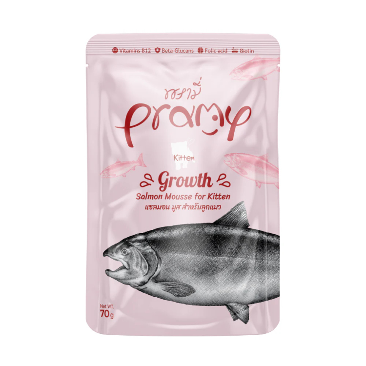 PRAMY growth salmon mousse for kitten