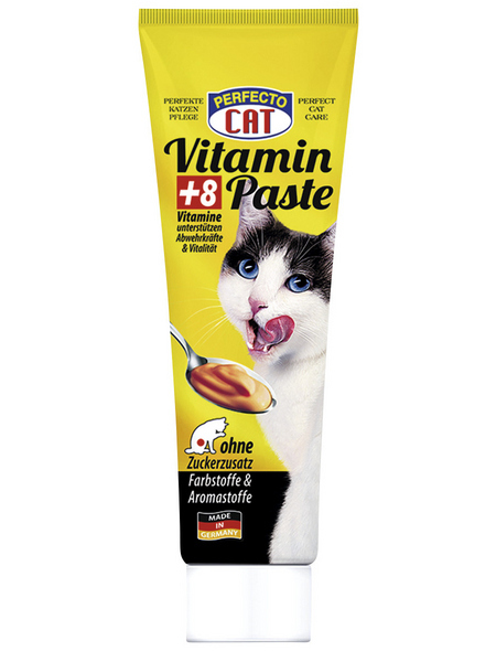 Perfecto Cat Vitaminpaste 100g - Reward paste with 7 vitamins in a practical tube