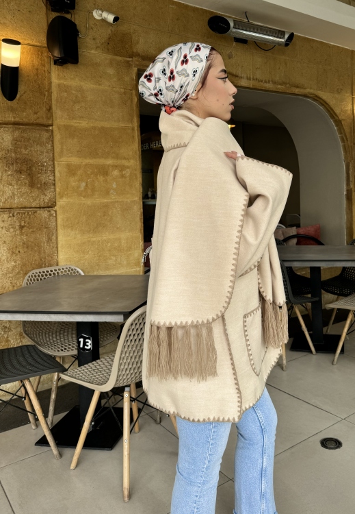 SCARF COAT ( baig) 