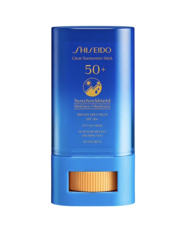Shiseido, Clear Sunscreen Stick SPF 50+ شيسيدو، واقي شمس ستيك شفاف بعامل حماية 50+