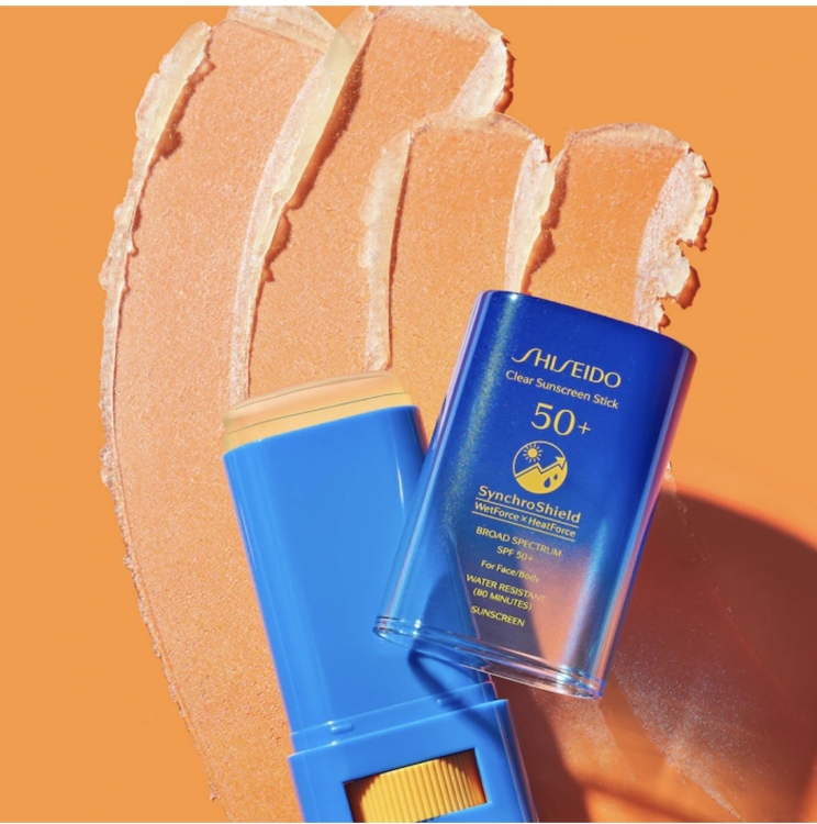 Shiseido, Clear Sunscreen Stick SPF 50+ شيسيدو، واقي شمس ستيك شفاف بعامل حماية 50+