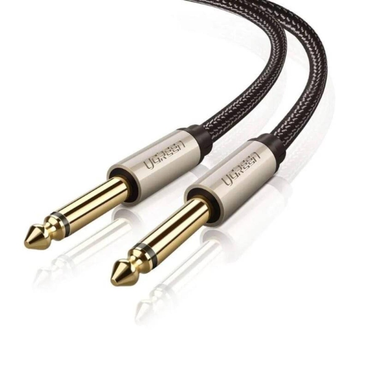 UGREEN 6.5MM MALE TO MALE STEREO
-AUXILIARY AUX CABLE 2M (GRAY) MOADEL AV128-10638