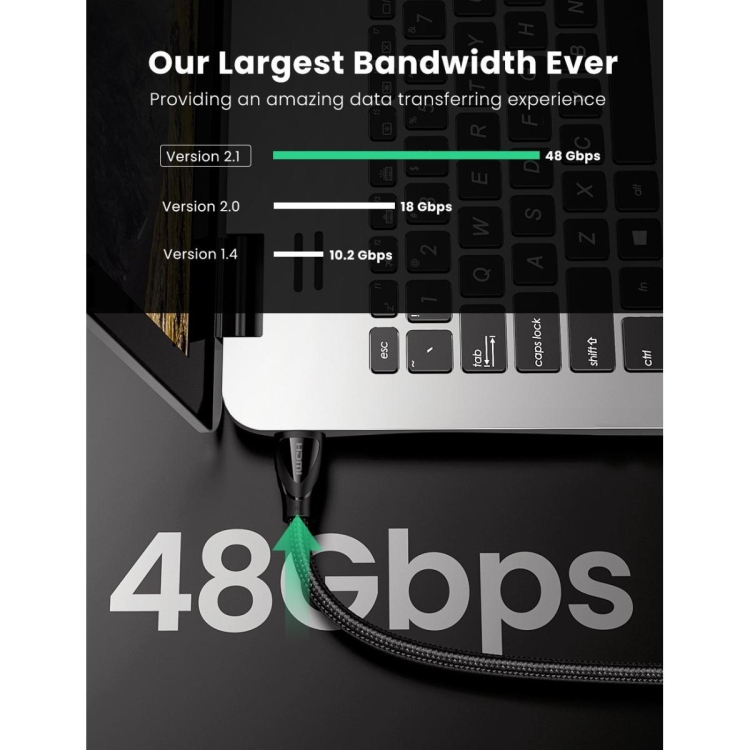 UGREEN 80405- HD140 HDMI 5M 8K@60HZ
4K@120HZ