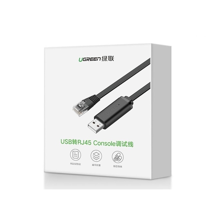 UGREEN USB TO RJ45 CONSOLE CABLE 1.5M
MODEL-50773 -CM204