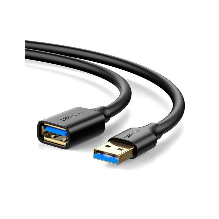 UGREEN USB 3.0 EXTENSION MALE CABLE 1M
(BLACK) MODALE-10368 US129