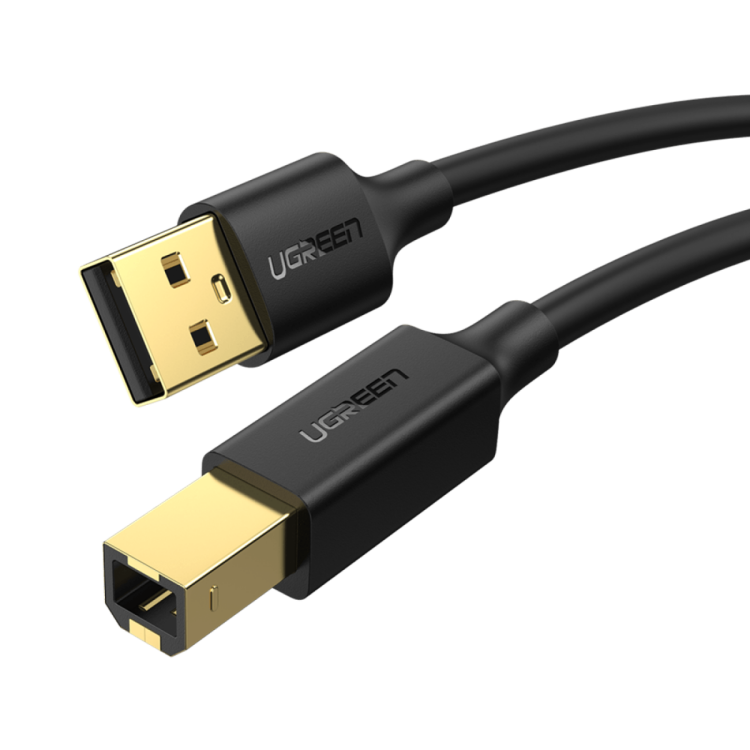 UGREEN 20846-US135 USB 2.0 AM TO BM PRINTE
CABLE 1M (BLACK)