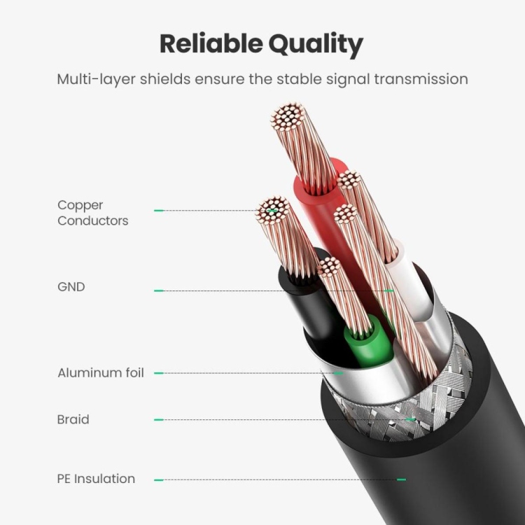 UGREEN 20846-US135 USB 2.0 AM TO BM PRINTE
CABLE 1M (BLACK)