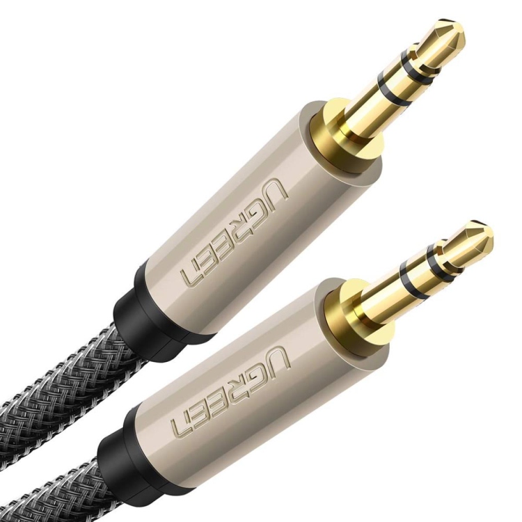 UGREEN 3.5MM AUDIO CABLE NET BRAID 1M
(GRAY) AV12510602 MOADEL-AV125