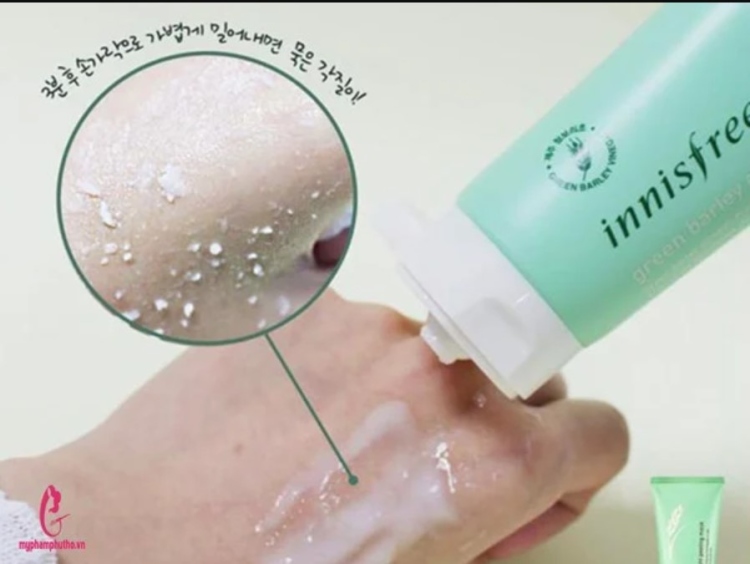 Innisfree, Green Barely Gommage Peeling Mask إنيسفري ، ماسك تقشير الشعير الأخضر