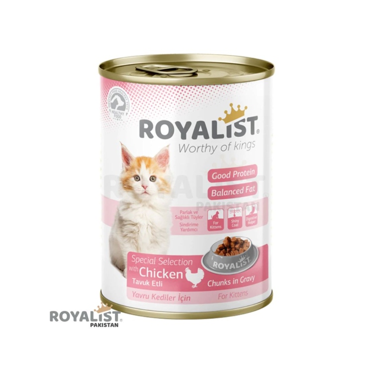 royalist chicken chunks wet food for kittens  400g