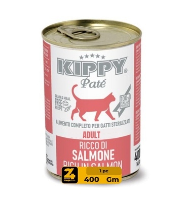 Kippy Salmon, Pate, Adult Cat Wet Food, 400 gm