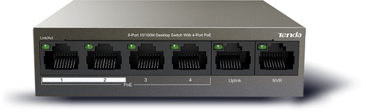 TANDA TEF1106P-4-63W SWITCH WITH 4-PORT POE