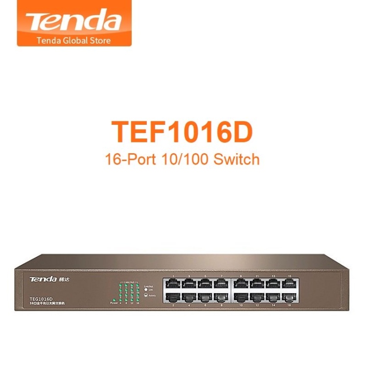 TANDA TEF1016D 16-PORT FAST ETHERNET SWITCH