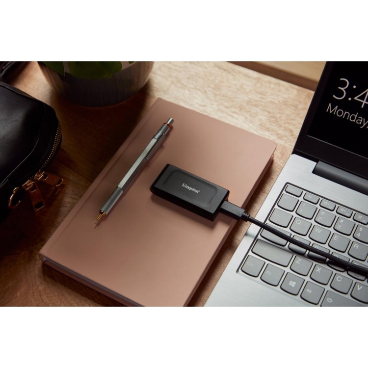 KINGSTON XS1000 SSD EXTERNAL POCKET-SIZED 1TB WITH USB-C TO USB-A CABLE