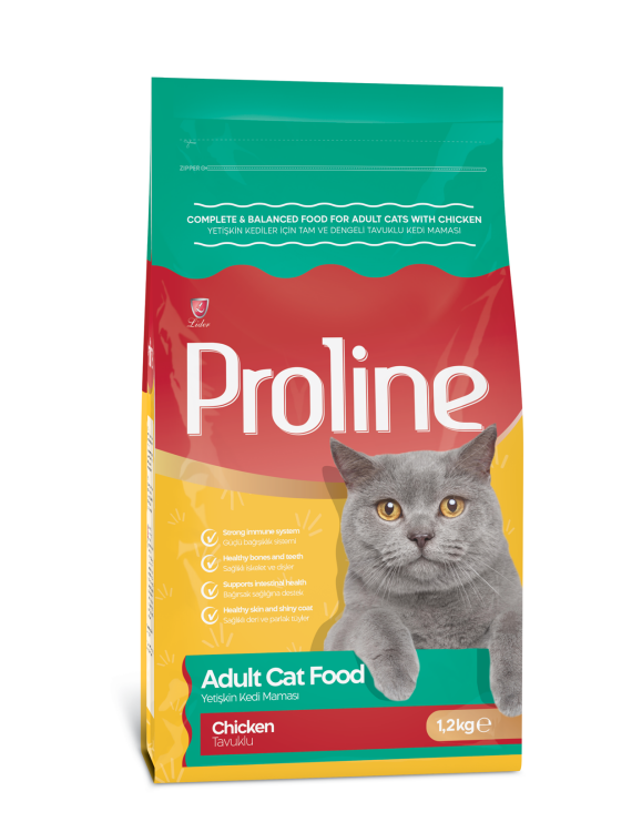 proline adult cat food with chicken flavor 