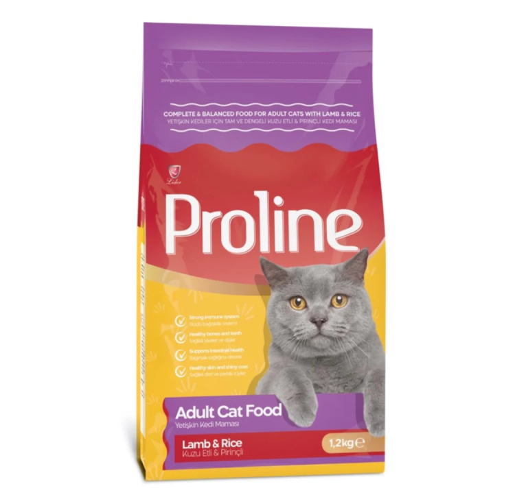 proline adult cat food with lamb flavor 