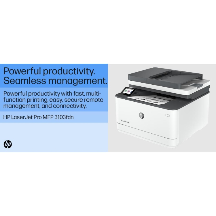 HP LASERJET PRO MFP 3103FDN  4-IN-1 Print, Copy, Scan, Fax, USB , NETWORK , DUPLEX & AUTO FEEDER SPEED UP TO 35