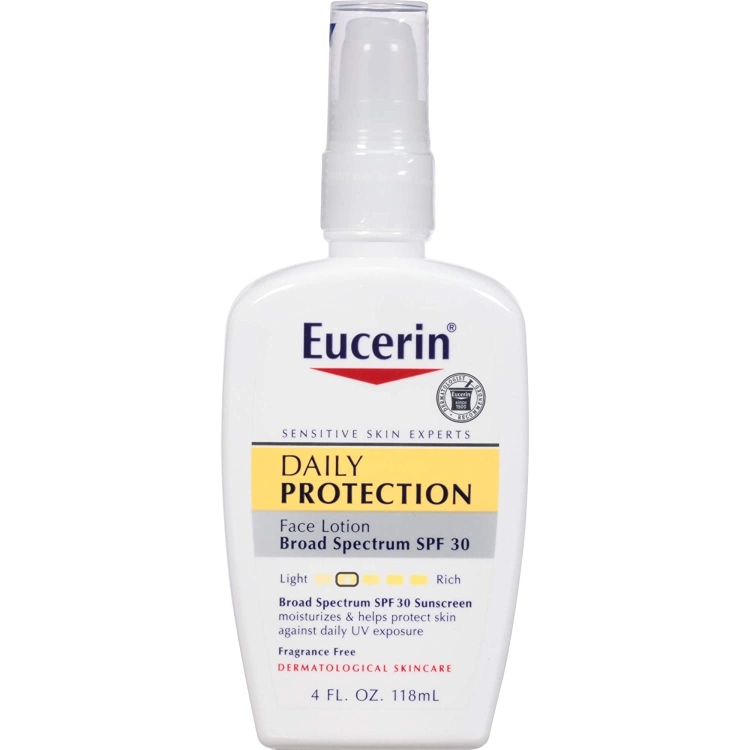 Eucerin Daily Protection Face Lotion & Sunscreen, SPF 30, Fragrance Free